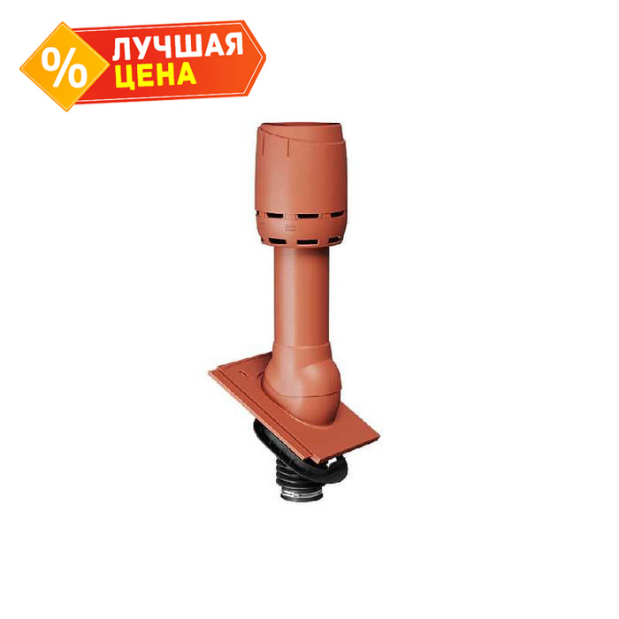 Дефлектор канализационного стояка для плоской черепицы (h 700 мм, d 110 мм) графит